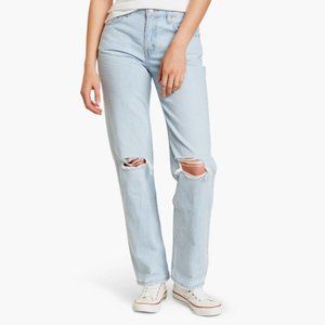 LEVI’S Low Pro Distressed Jeans, Light Wash